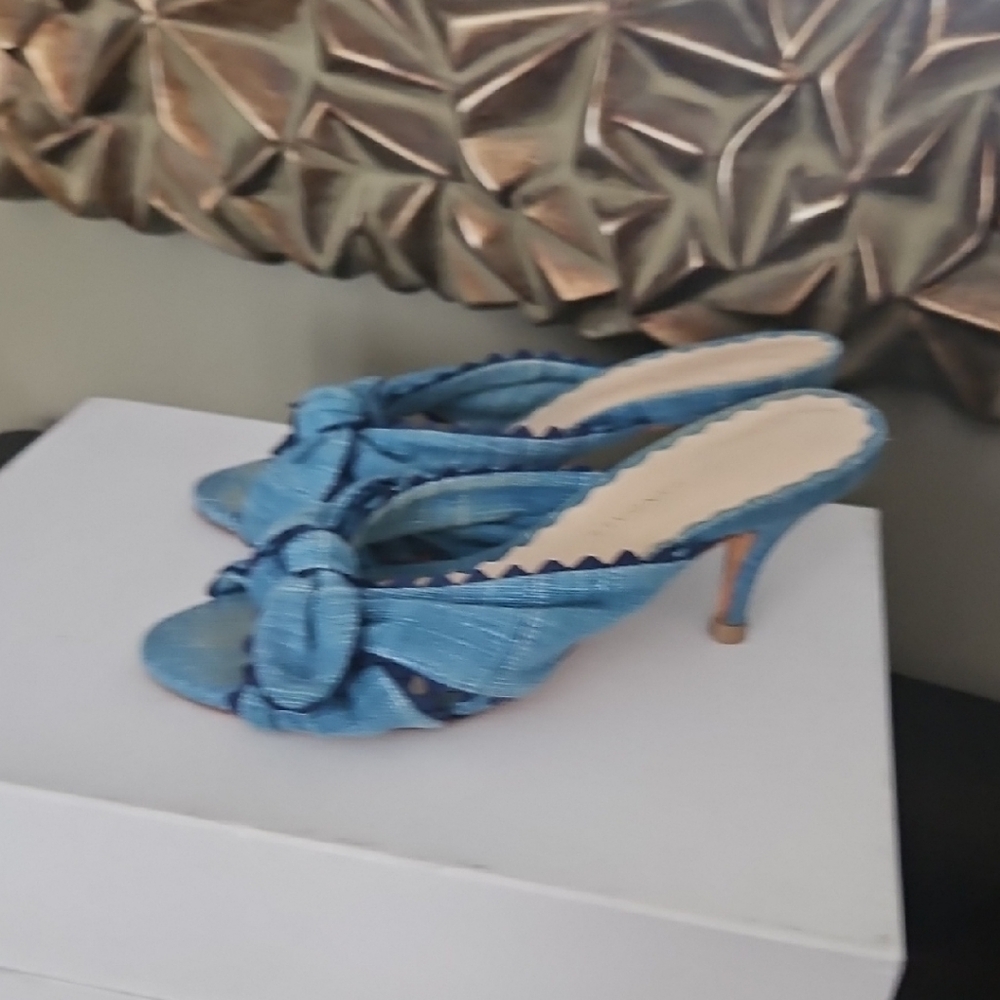 Loeffler Randall Blue Bow Heels